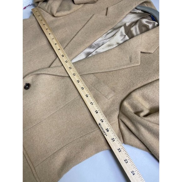 Brooks Brothers 346 Mens Camel Hair Blazer Jacket Size 41R Sports Coat Beige Vtg - Picture 7 of 16
